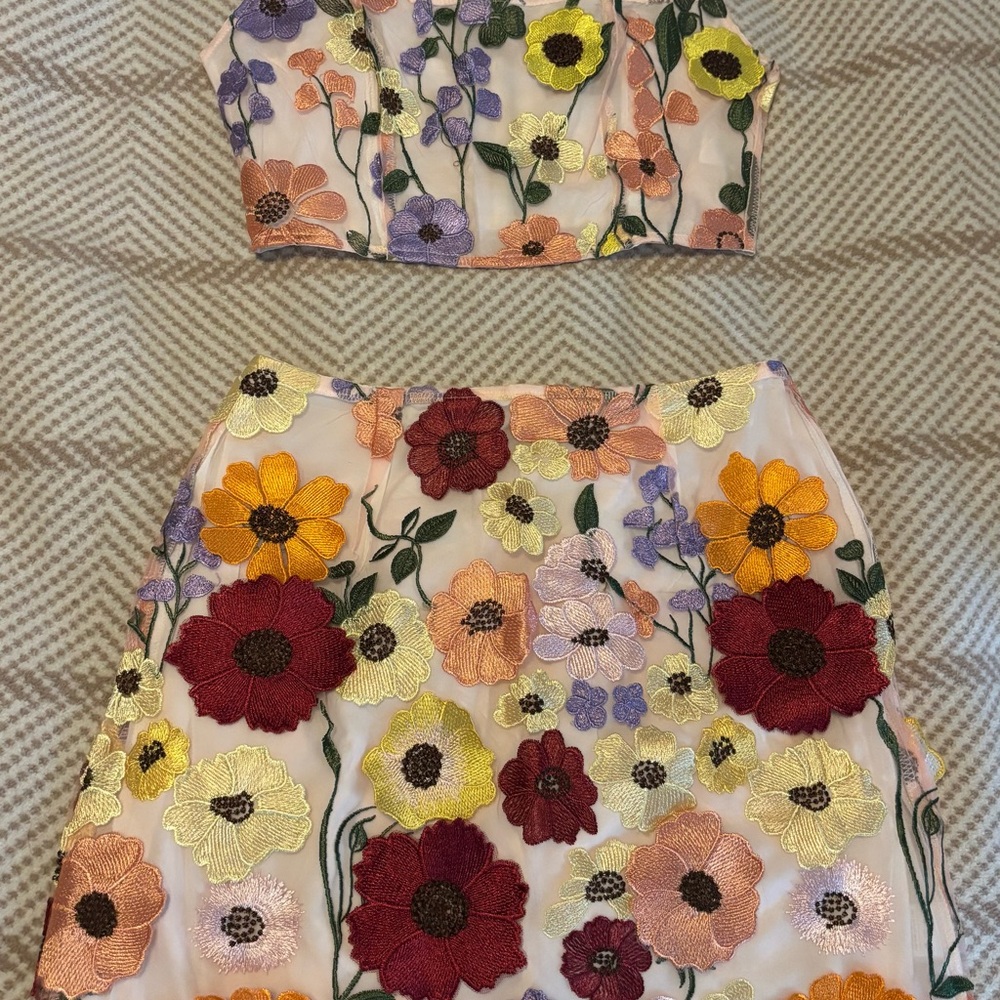 Finesse brand floral two piece inspired by a dress Taylor Swift wore - Folklore